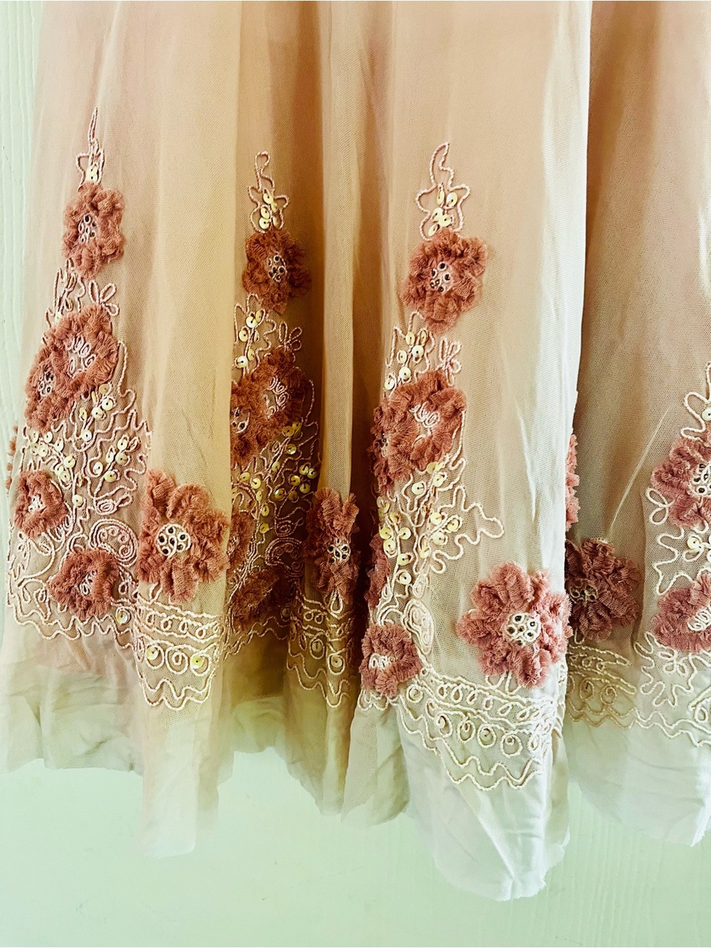 VTG Y2K Sue Wong Ethereal Fairycore Bridal Embellished Ruched Party Dress 6 - Picture 2 of 14